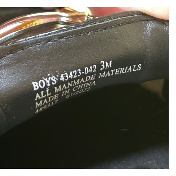 Stacy Adams Boys Solid Black Faux Leather Slip On Loafer Dress Shoes‎ Size 3M - Picture 12 of 12